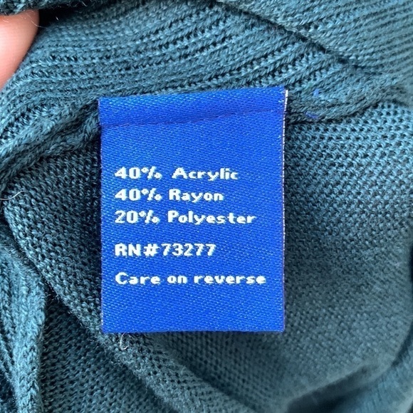 APT. 9® Women’s Ribbed Side Panel Turtleneck Sweater - Knight Green - Picture 11 of 13